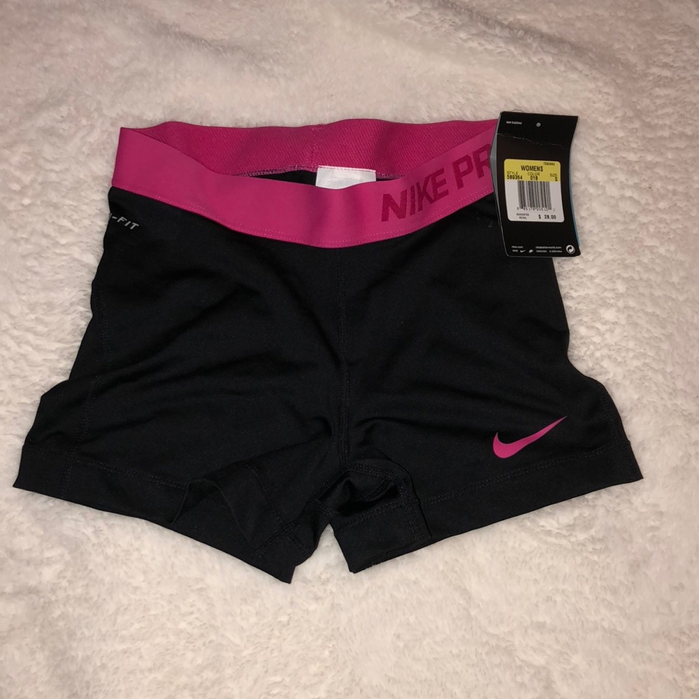 Nike Dri Fit Pro Shorts Hot Pink NWT